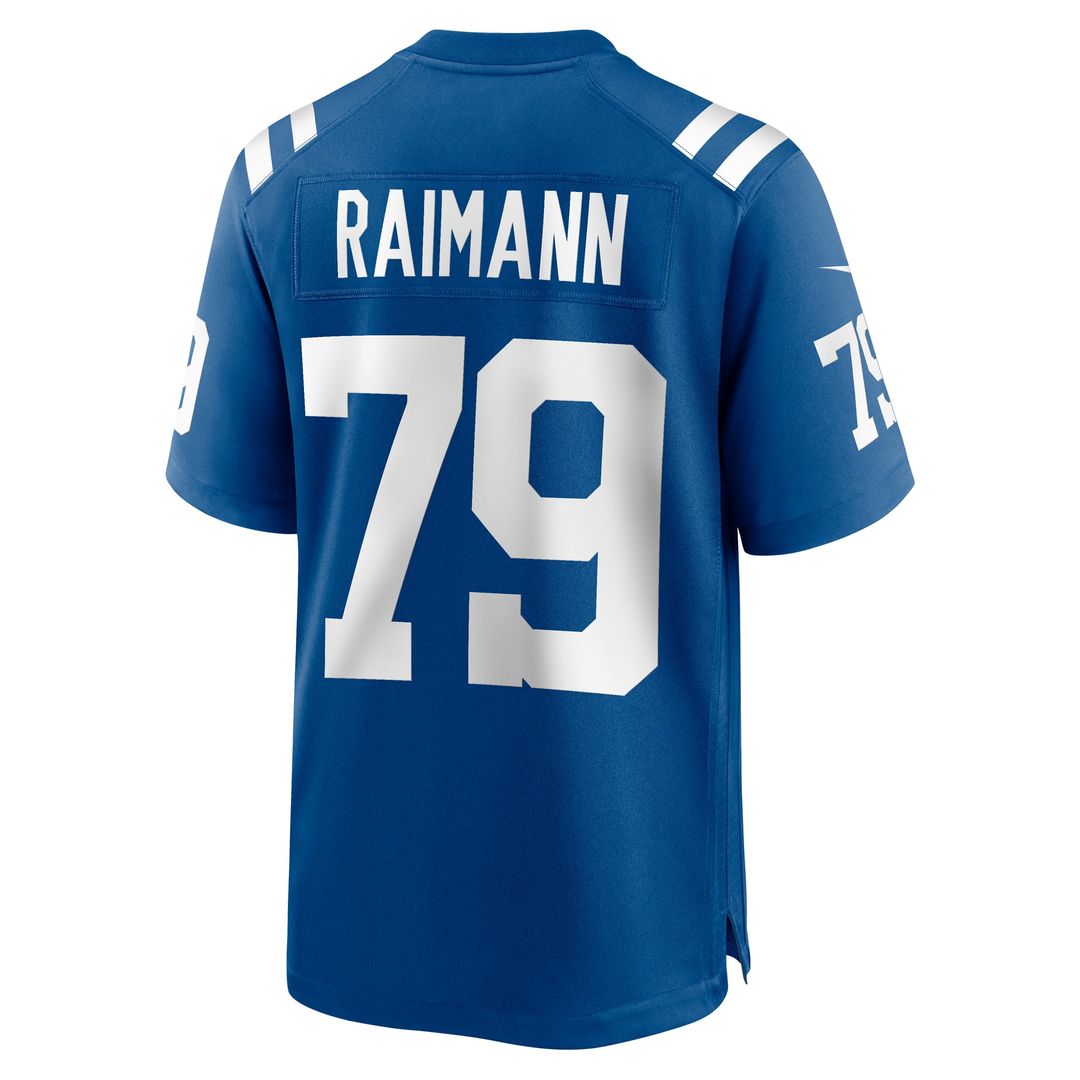 Bernhard Raimann Indianapolis Colts Player Game Jersey - Royal