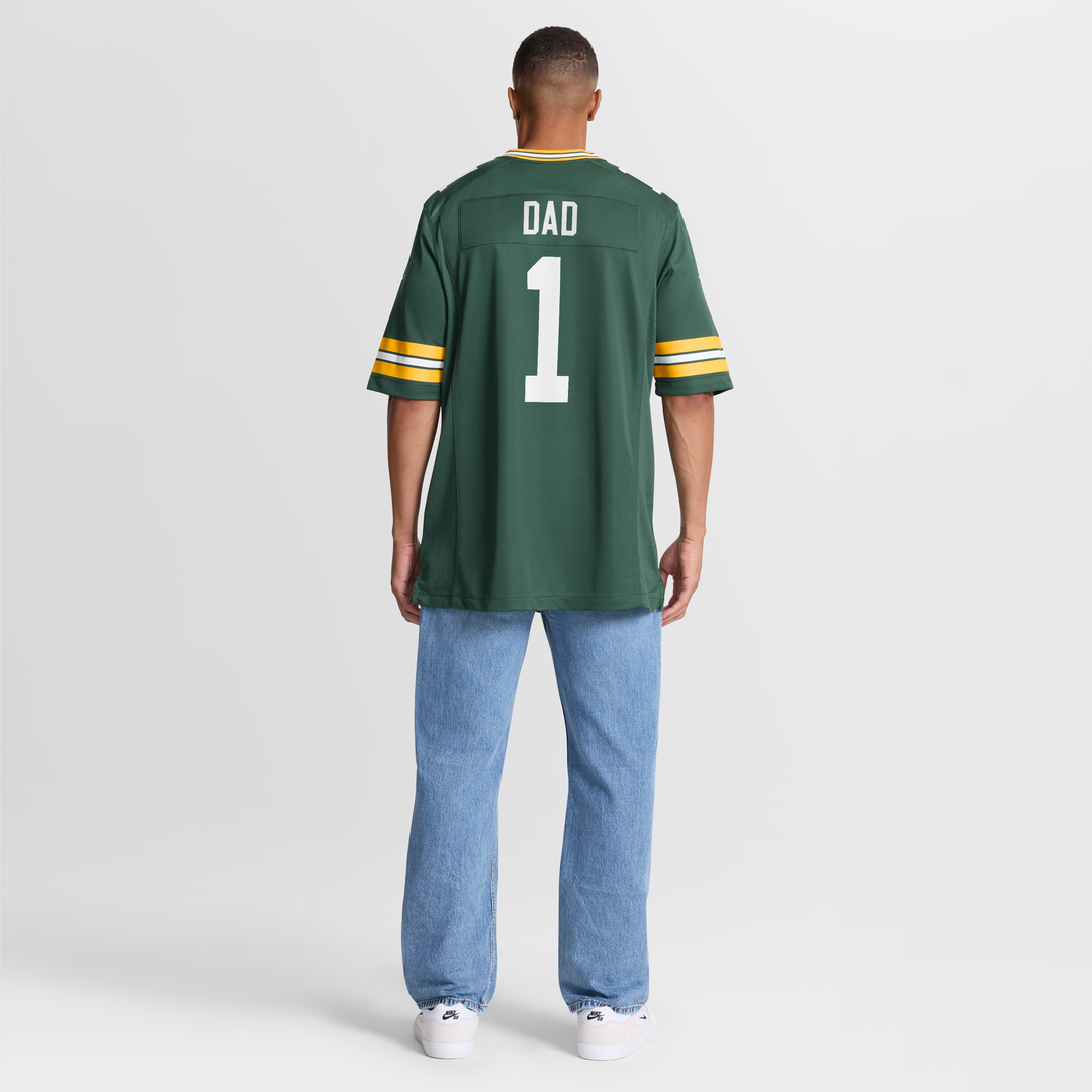 Number 1 Dad Green Bay Packers Game Jersey - Green