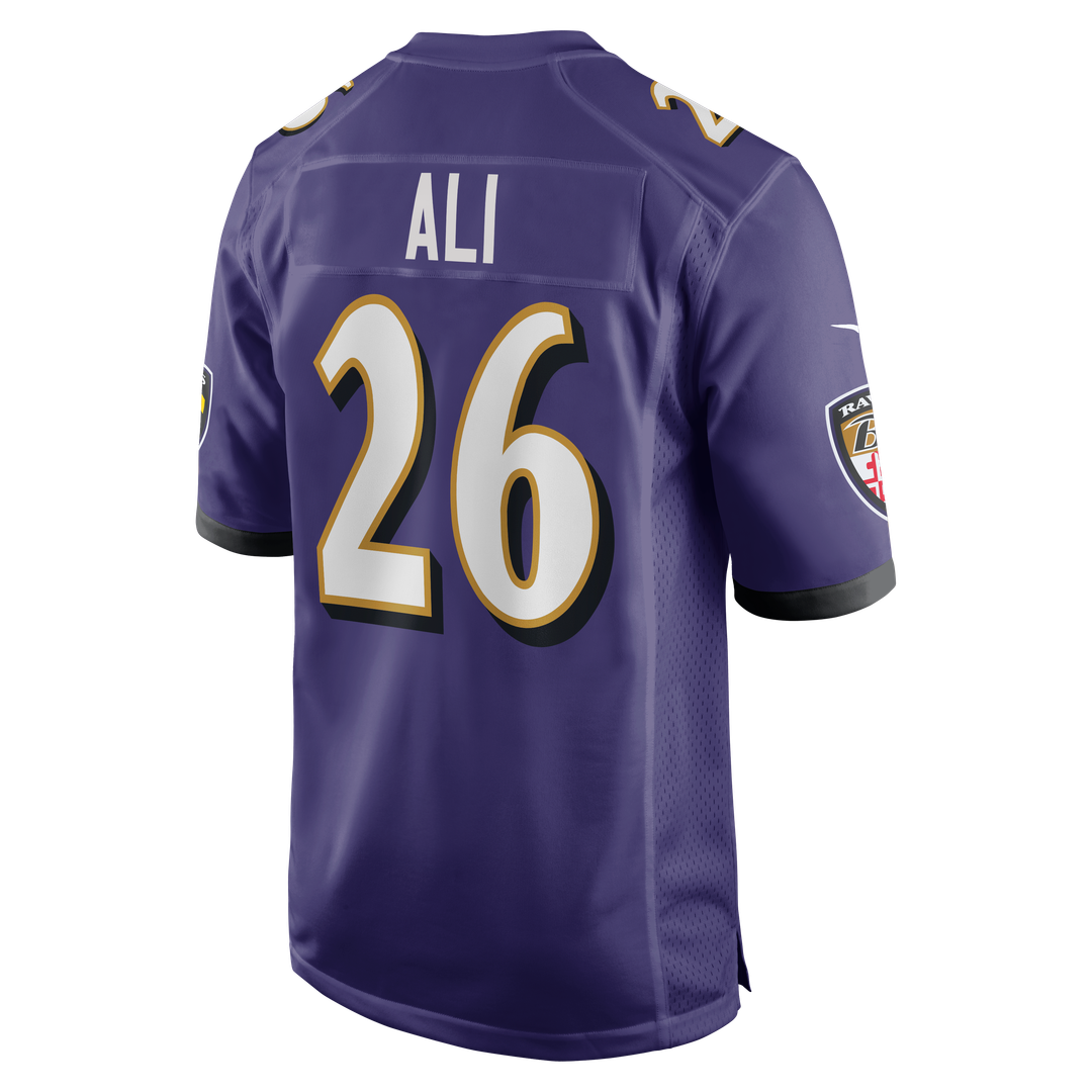 Rasheen Ali Baltimore Ravens Team Game Jersey - Purple