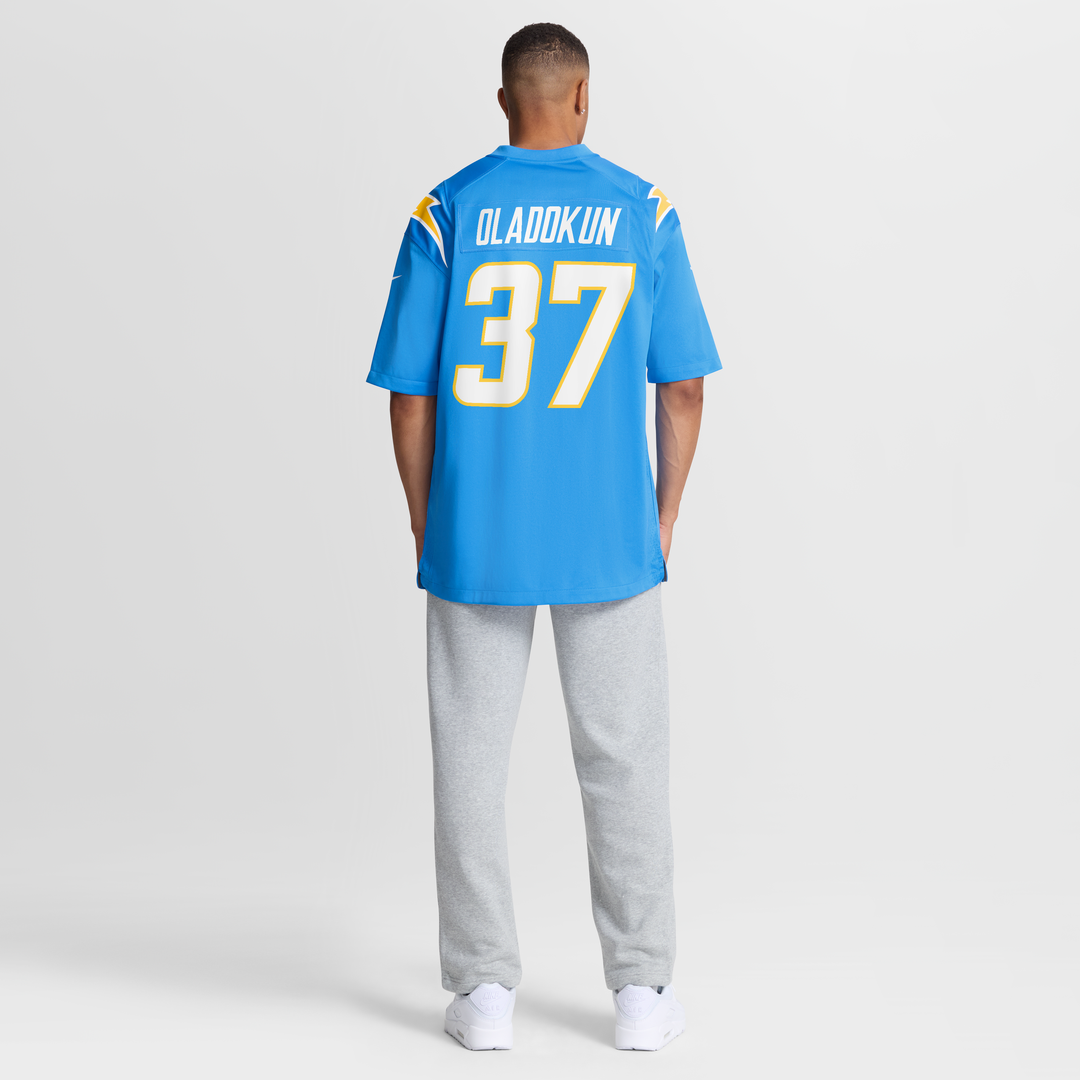 Oladokun Los Angeles Chargers Team Game Jersey - Powder Blue