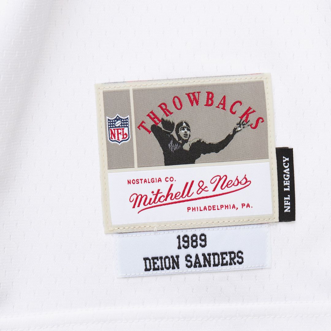 Deion Sanders Atlanta Falcons 1989 Legacy Replica Jersey - White