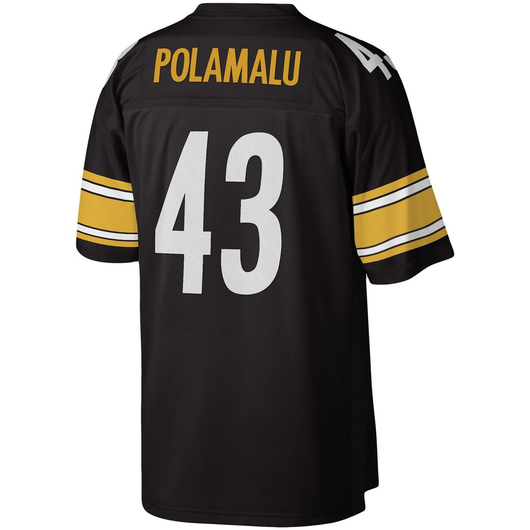 Troy Polamalu Pittsburgh Steelers Legacy Replica Jersey - Black