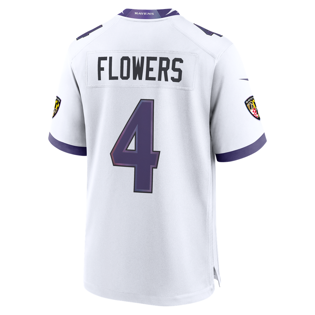 Zay Flowers Baltimore Ravens Alternate Game Jersey - Black