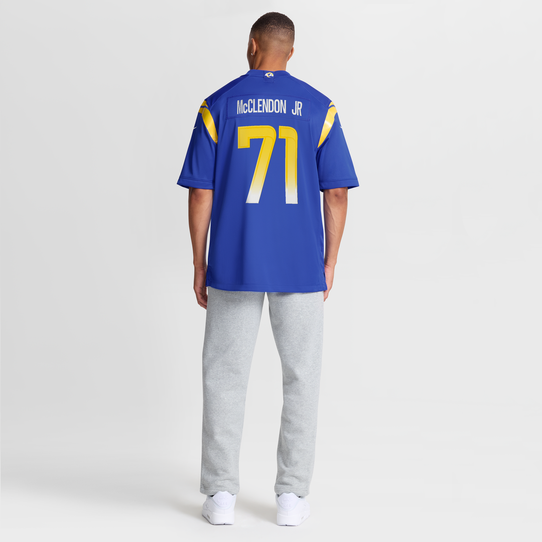 Warren McClendon Jr. Los Angeles Rams Team Game Jersey - Royal