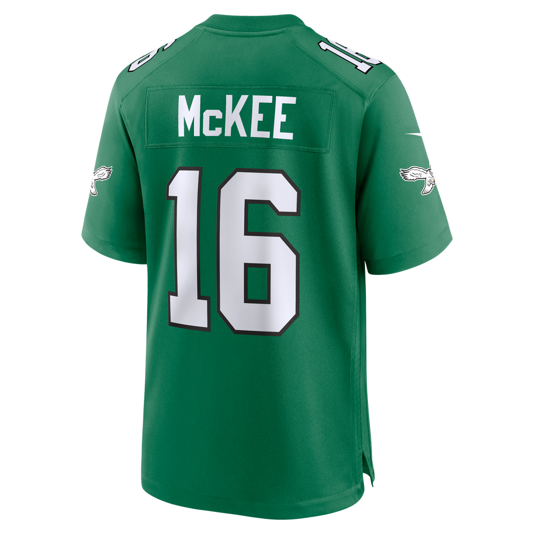 Tanner McKee Philadelphia Eagles Alternate Game Jersey - Kelly Green