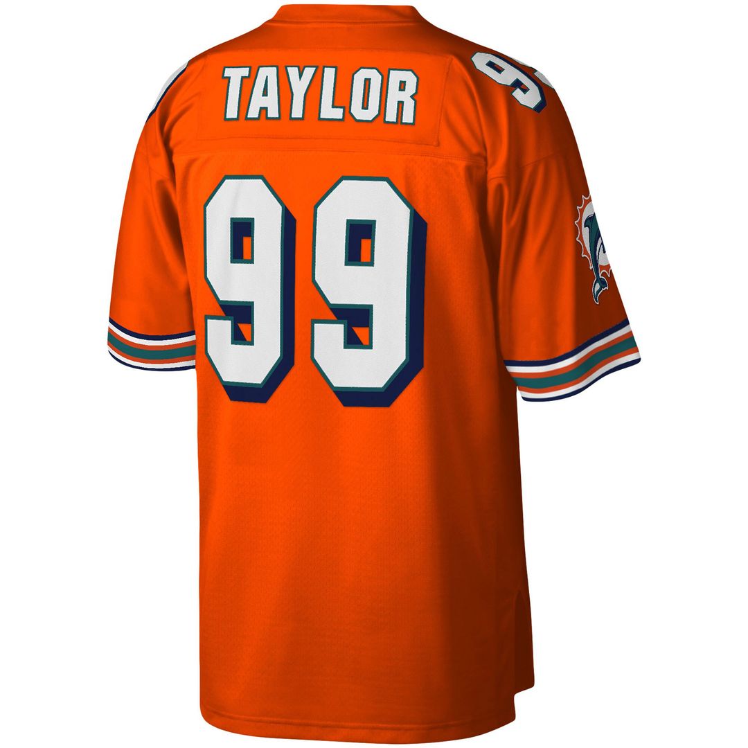 Jason Taylor Miami Dolphins Big & Tall 2004 Retired Player Replica Jersey - Orange