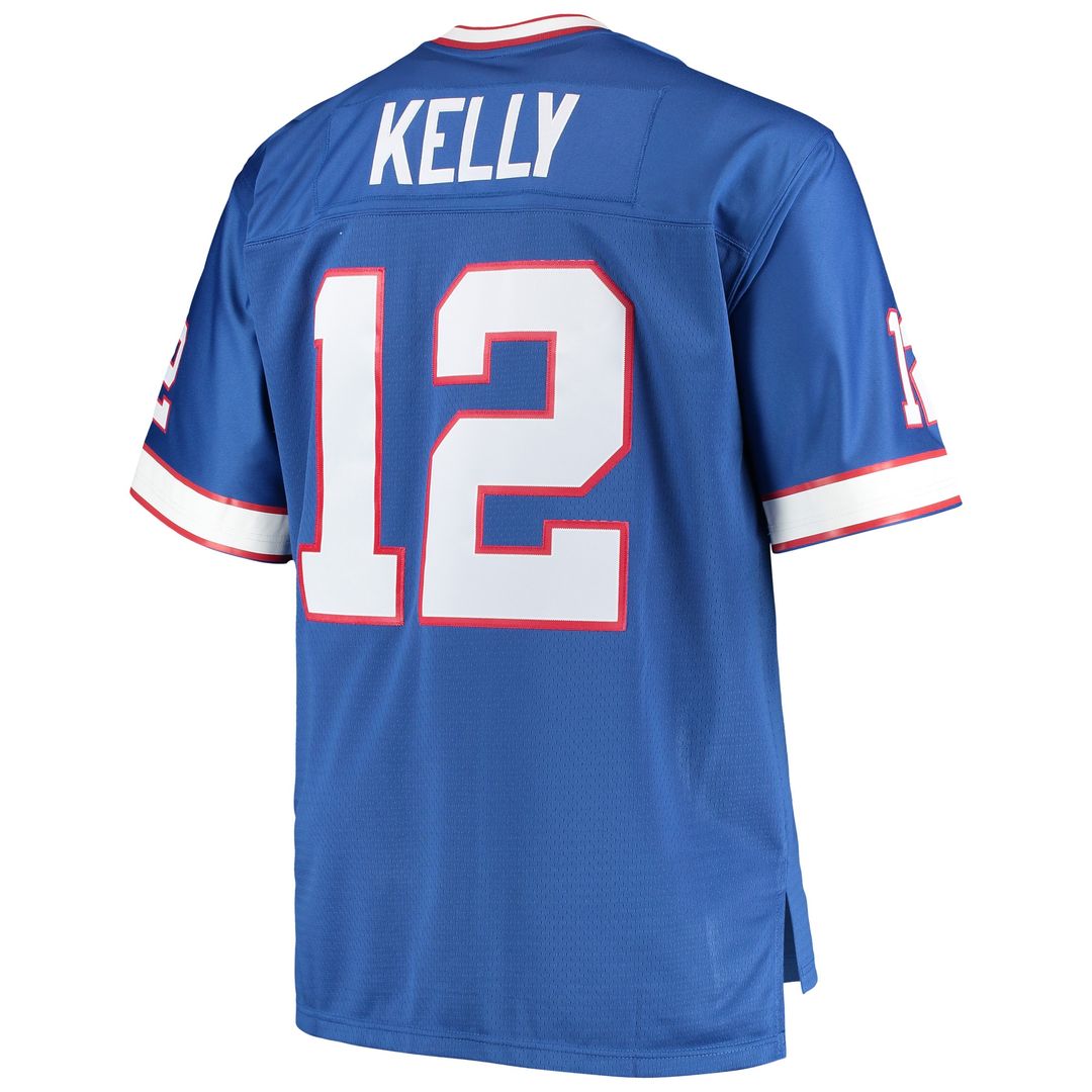 Jim Kelly Buffalo Bills Big & Tall 1990 Retired Player Replica Jersey - Royal
