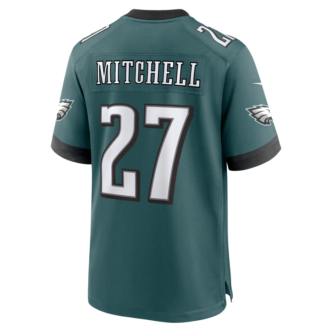 Quinyon Mitchell Philadelphia Eagles Team Game Jersey - Midnight Green