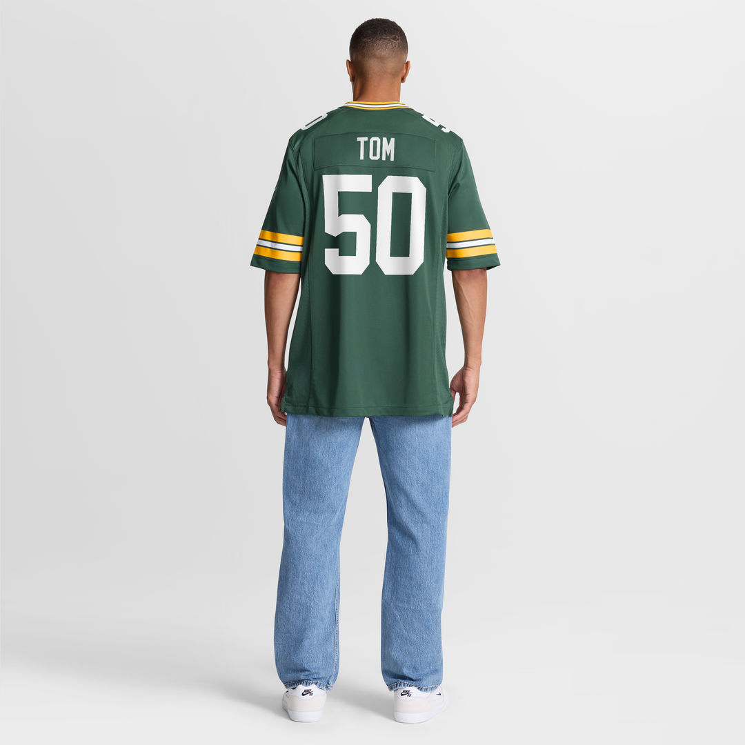 Zach Tom Green Bay Packers Game Player Jersey - Green