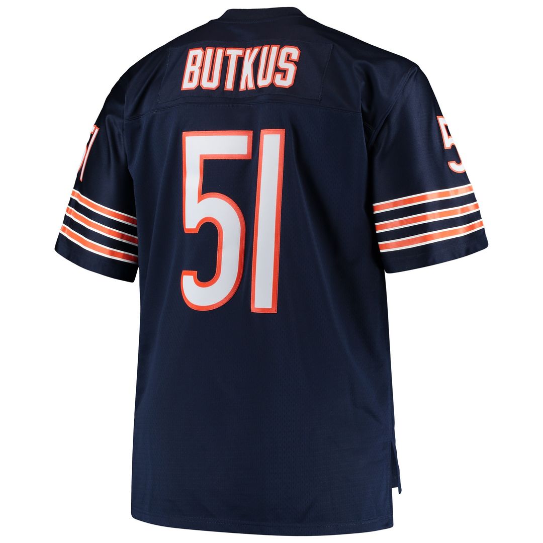 Dick Butkus Chicago Bears Big & Tall 1966 Retired Player Replica Jersey - Navy