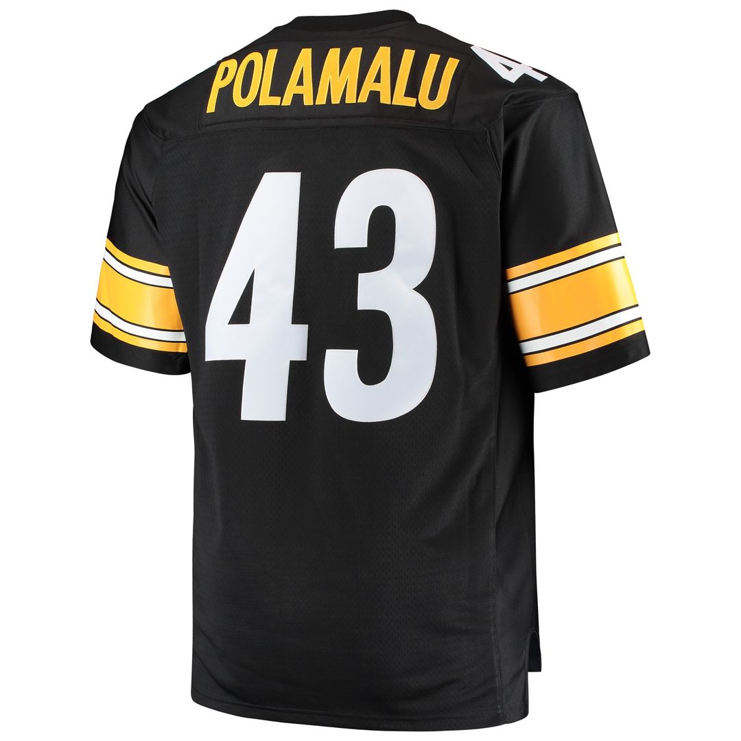 Troy Polamalu Pittsburgh Steelers Big & Tall 2005 Retired Player Replica Jersey - Black
