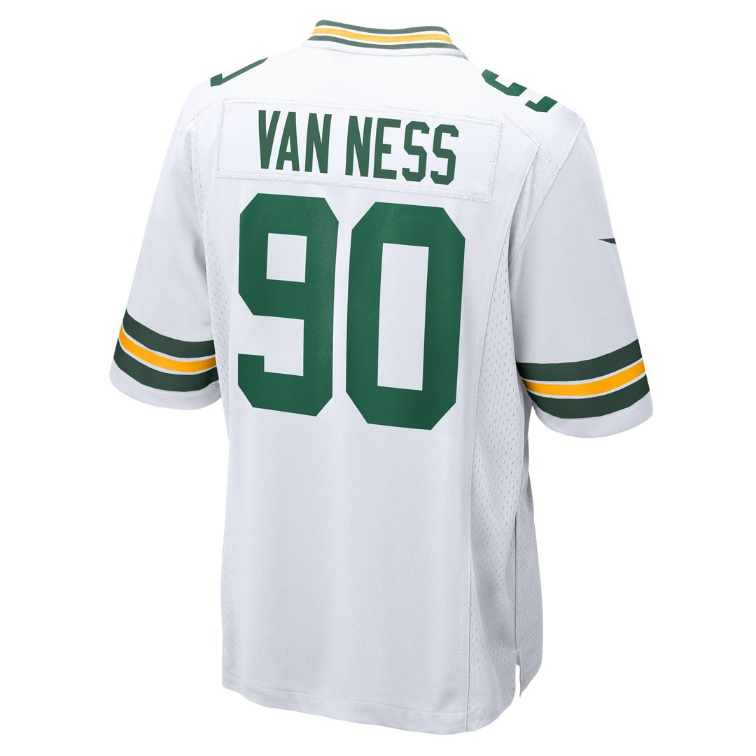 Lukas Van Ness Green Bay Packers Game Jersey - White