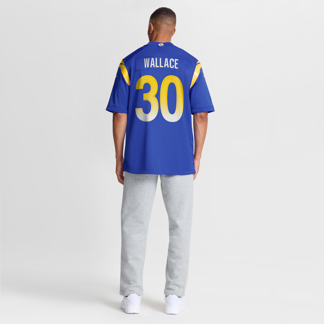 Josh Wallace Los Angeles Rams Game Jersey - Royal