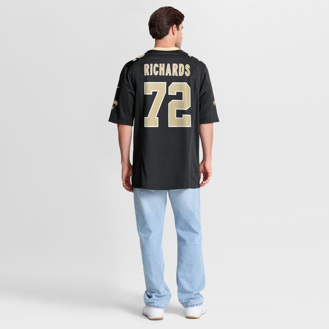 Asim Richards New Orleans Saints Team Game Jersey - Black