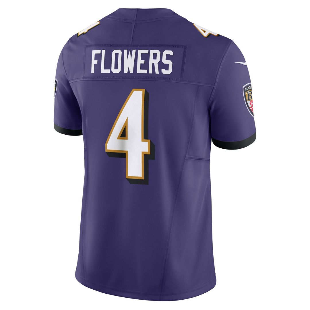Zay Flowers Baltimore Ravens Alternate Vapor F.U.S.E. Limited Jersey - Black