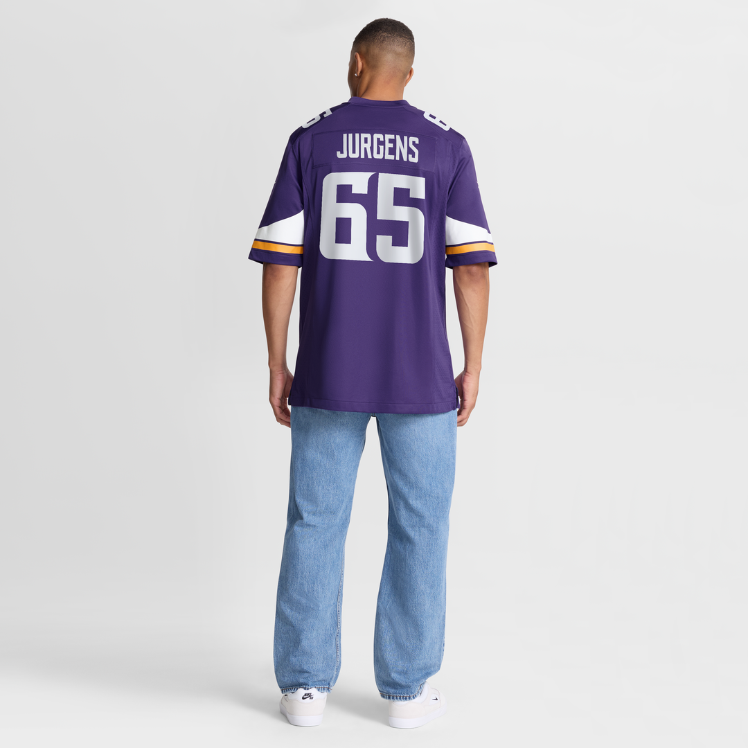 Michael Jurgens Minnesota Vikings Game Jersey - Purple