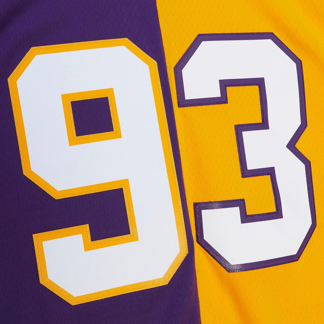 John Randle Minnesota Vikings 1998 Split Legacy Replica Jersey - Purple/Gold