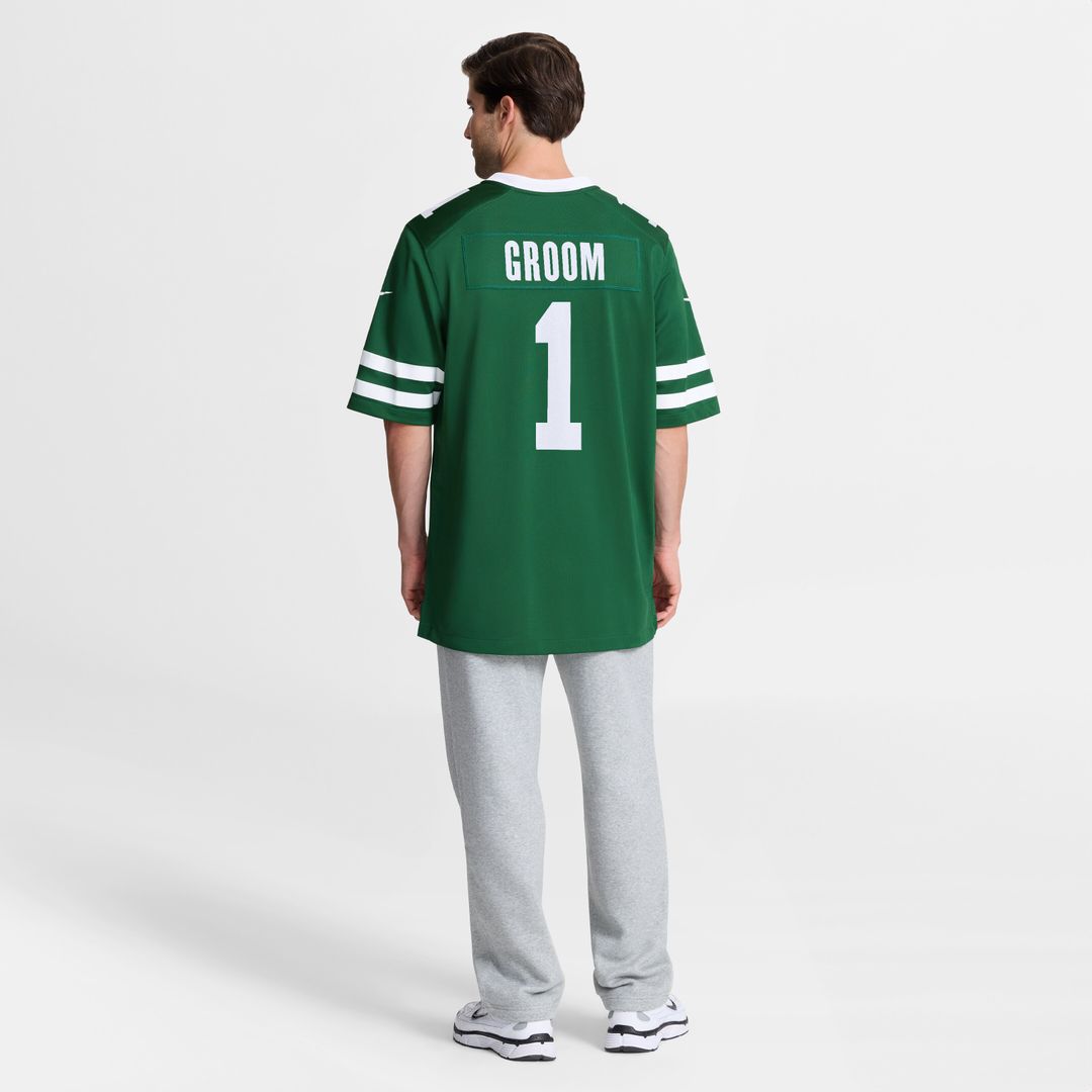 Number 1 Groom New York Jets Game Jersey - Legacy Green