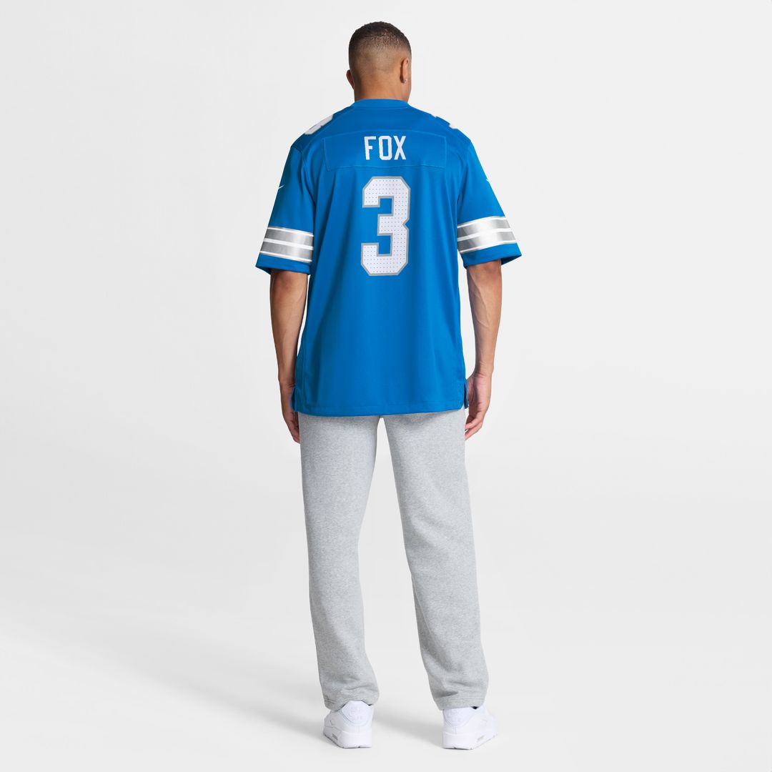 Jack Fox Detroit Lions Team Game Jersey - Blue