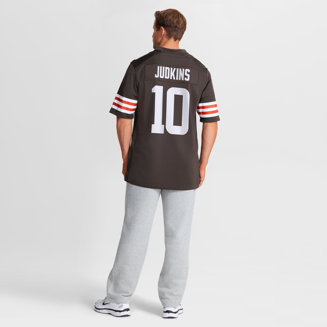 Quinshon Judkins Cleveland Browns 2025 NFL Draft Game Jersey - Brown