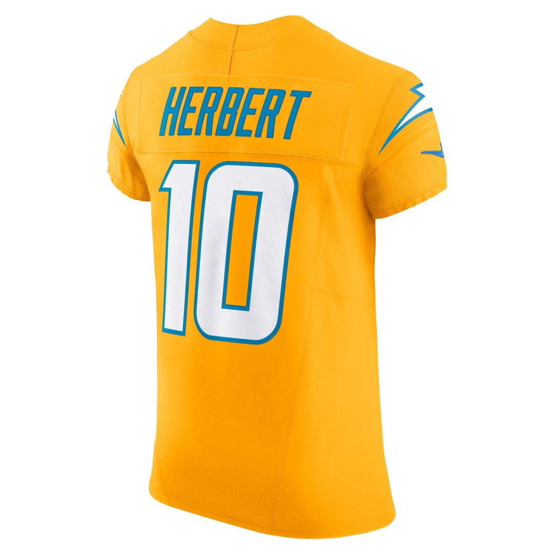 Justin Herbert Los Angeles Chargers Alternate Charger Power Vapor F.U.S.E. Elite Jersey - Gold