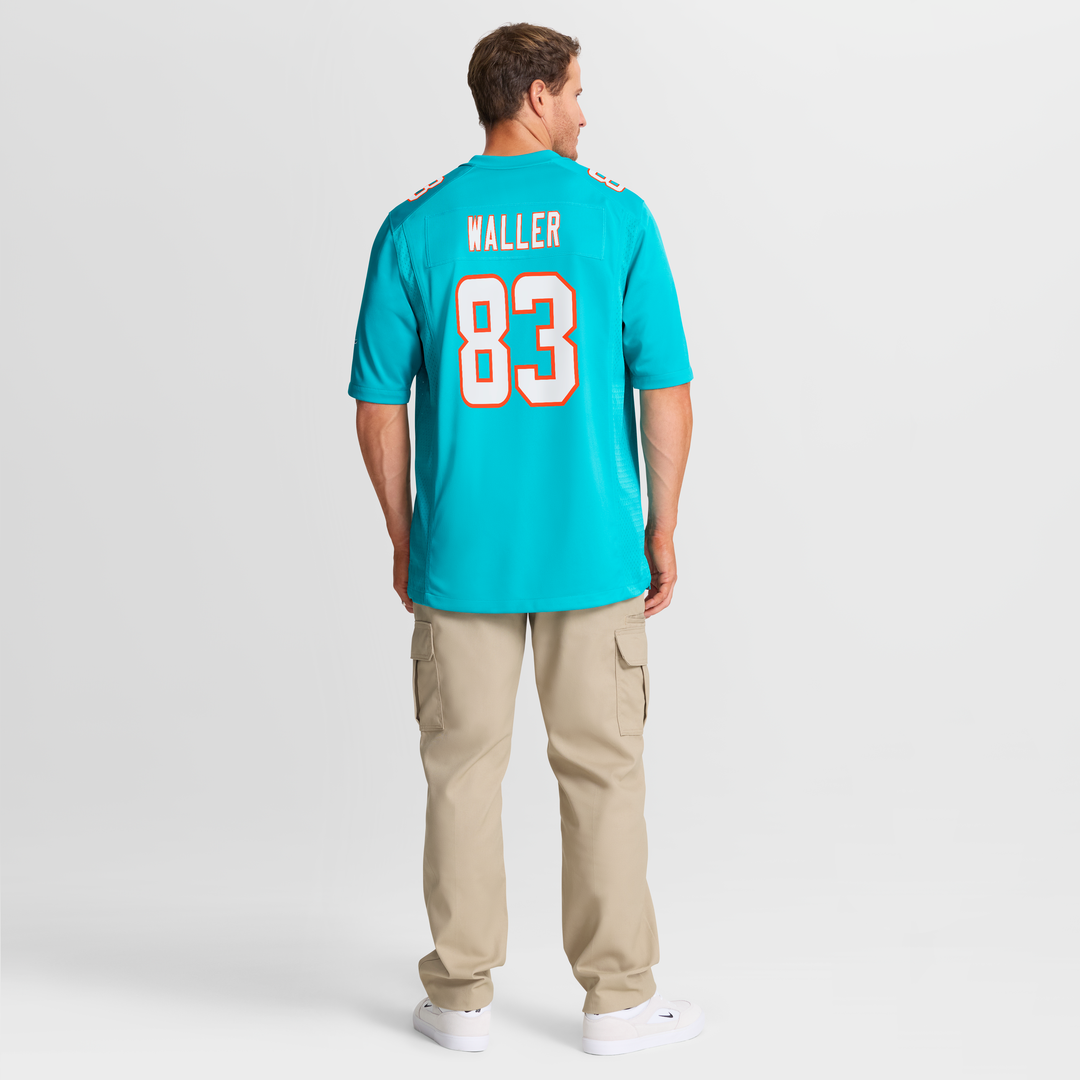 Darren Waller Miami Dolphins Team Game Jersey - Aqua