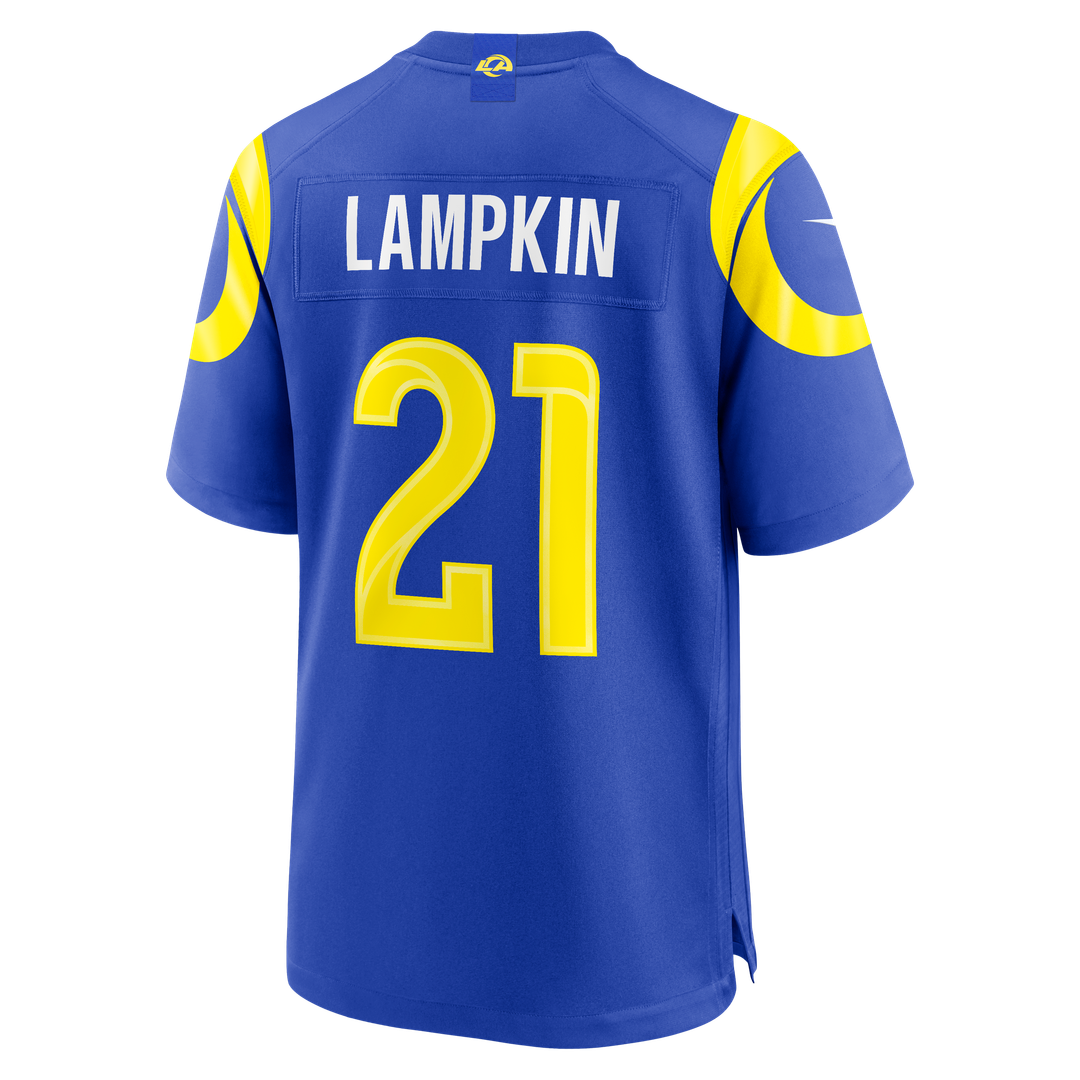 Cam Lampkin Los Angeles Rams Team Game Jersey - Royal