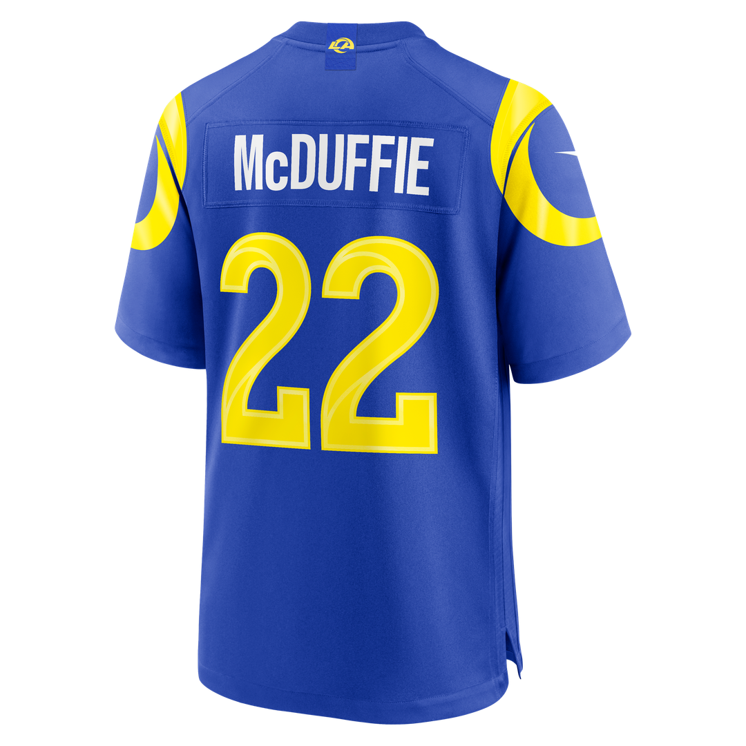 Trent McDuffie Los Angeles Rams Team Game Player Jersey - Royal