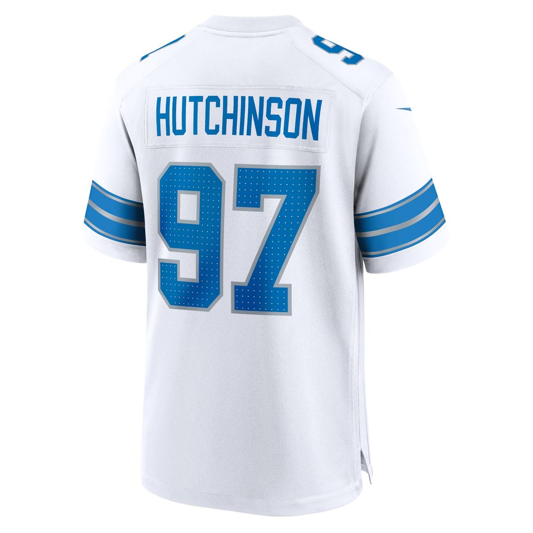 Aidan Hutchinson Detroit Lions 2nd Alternate Game Jersey - Black