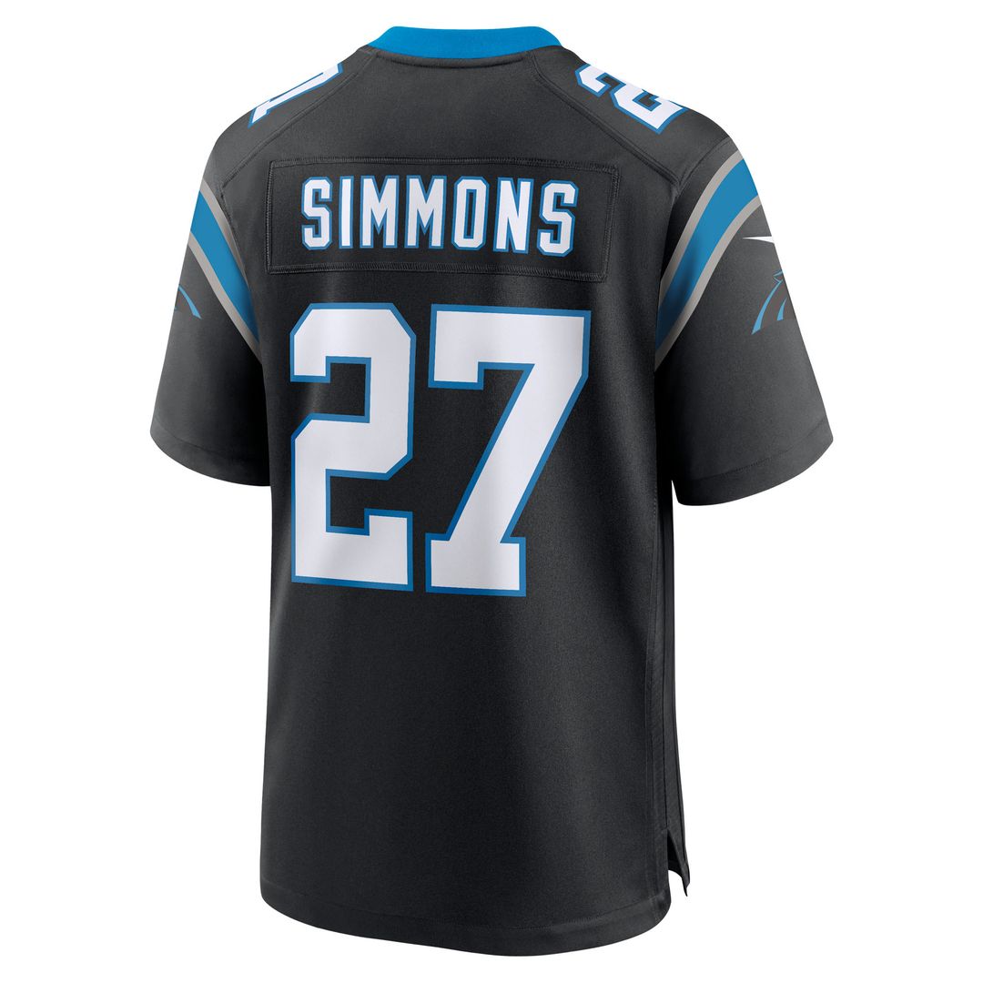 Isaiah Simmons Carolina Panthers Team Game Jersey - Black