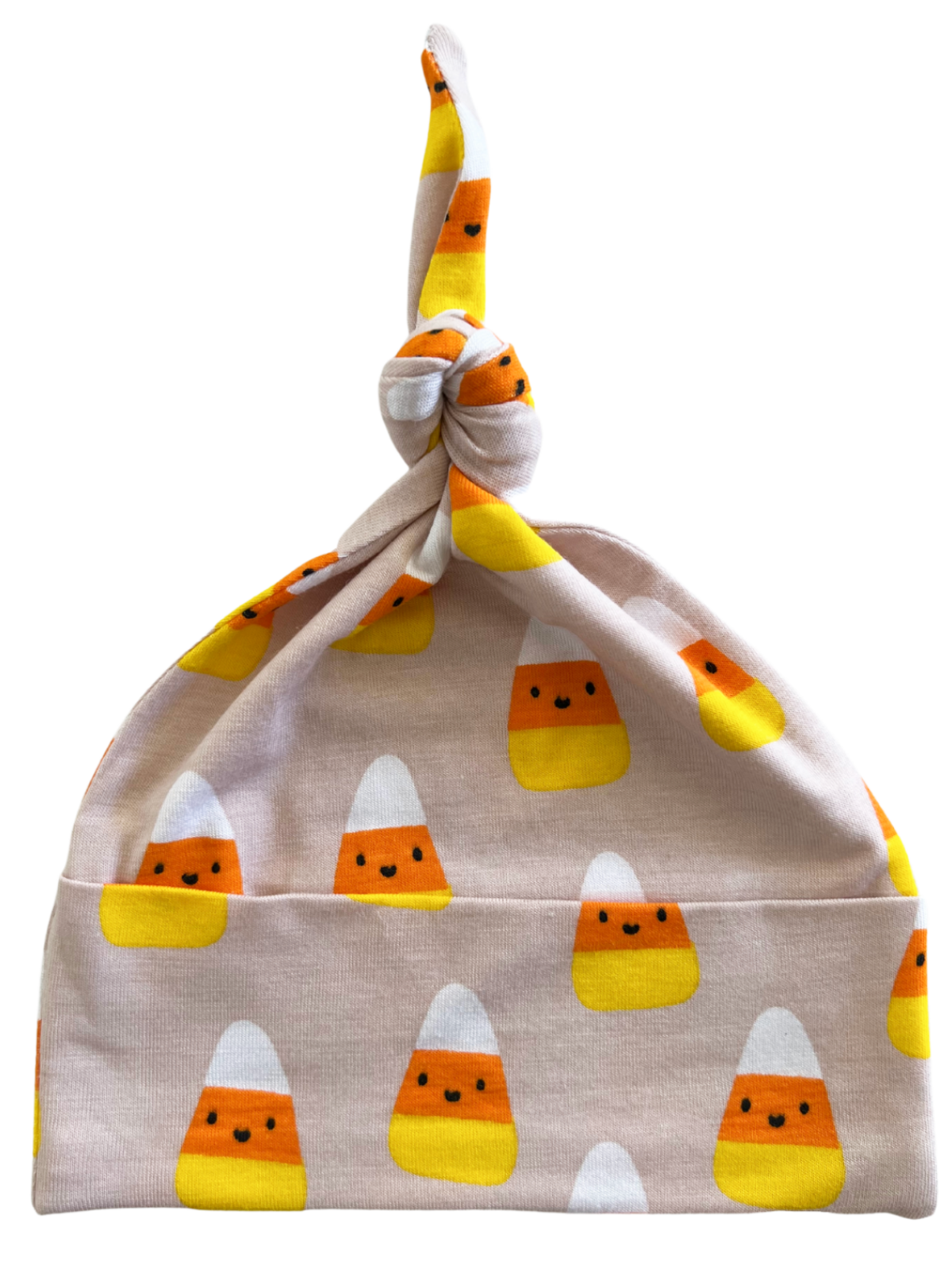 Knot Beanie, Candy Corn