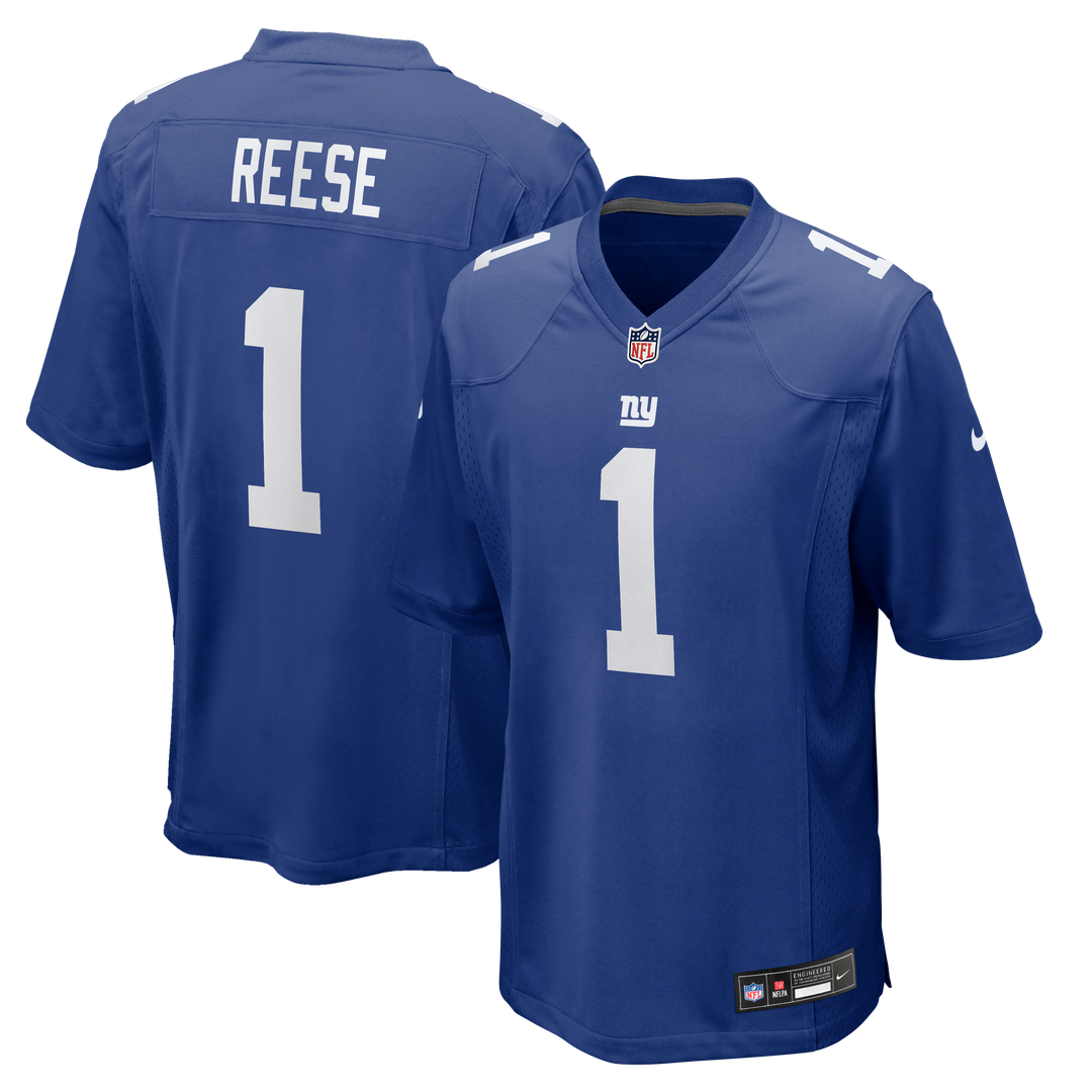 Arvell Reese New York Giants 2026 NFL Draft First Round Pick No. 5 Team Game Jersey - Royal