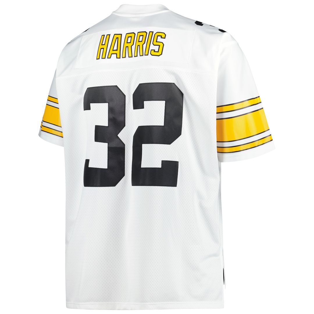 Franco Harris Pittsburgh Steelers Big & Tall 1976 Retired Player Replica Jersey - White