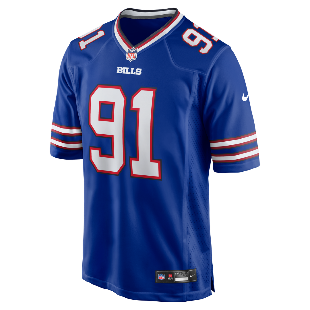 Ed Oliver Buffalo Bills Team Game Player Jersey - Royal
