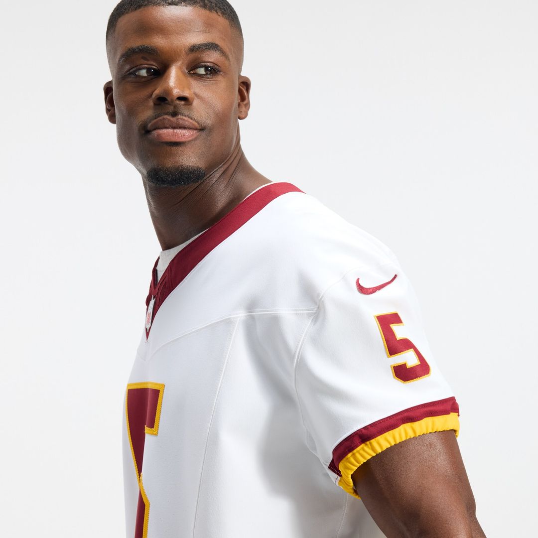 Jayden Daniels Washington Commanders Alternate 2 Super Bowl Era Vapor F.U.S.E. Elite Jersey - White