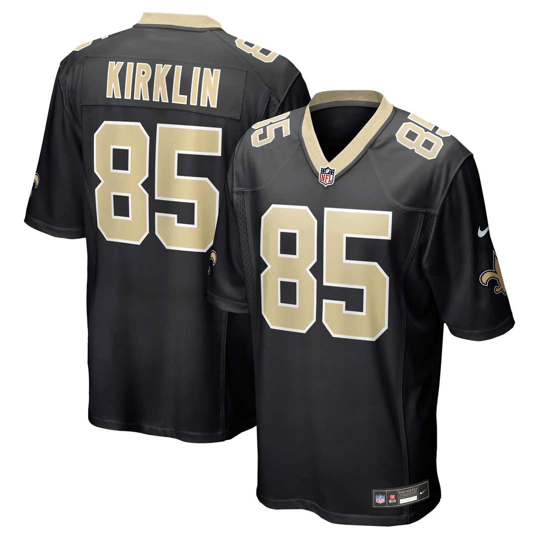 Jontre Kirklin New Orleans Saints Team Game Jersey - Black