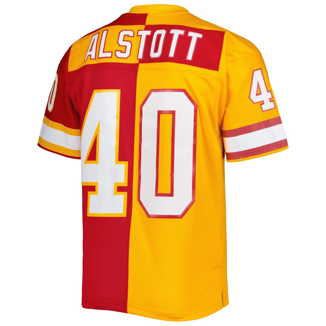 Mike Alstott Tampa Bay Buccaneers 1996 Split Legacy Replica Jersey - Orange/Red