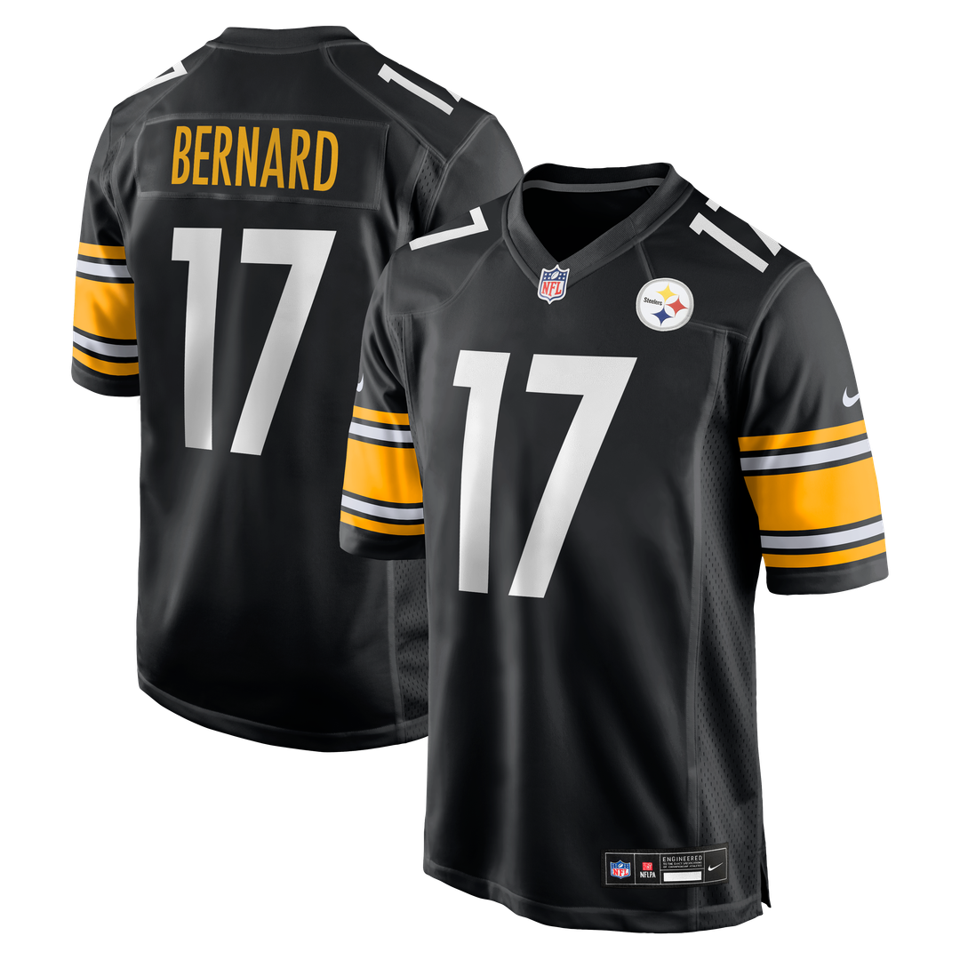 Germie Bernard Pittsburgh Steelers Game Jersey - Black