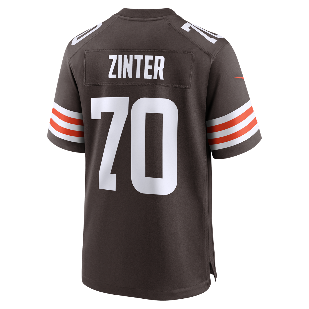 Zak Zinter Cleveland Browns Team Game Jersey - Brown