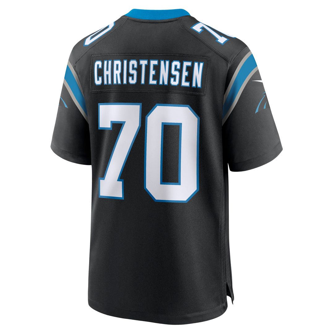 Brady Christensen Carolina Panthers Team Game Jersey - Black
