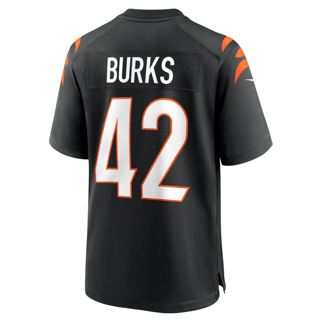 Oren Burks Cincinnati Bengals Team Game Jersey - Black