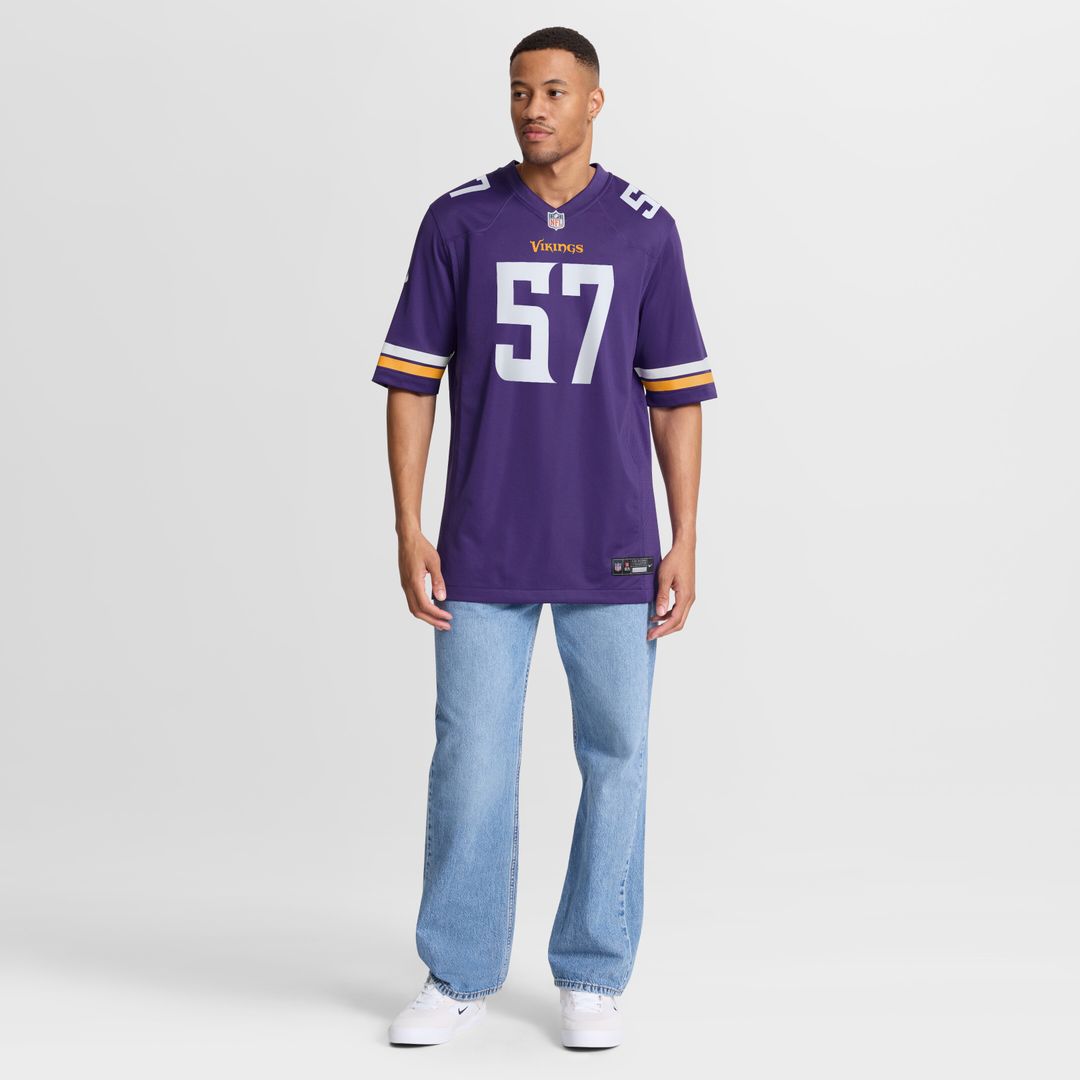 Chaz Chambliss Minnesota Vikings Team Game Jersey - Purple