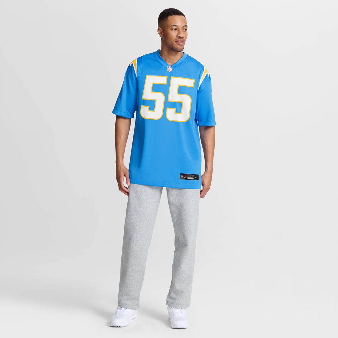 Junior Seau Los Angeles Chargers Game Retired Player Jersey - Powder Blue