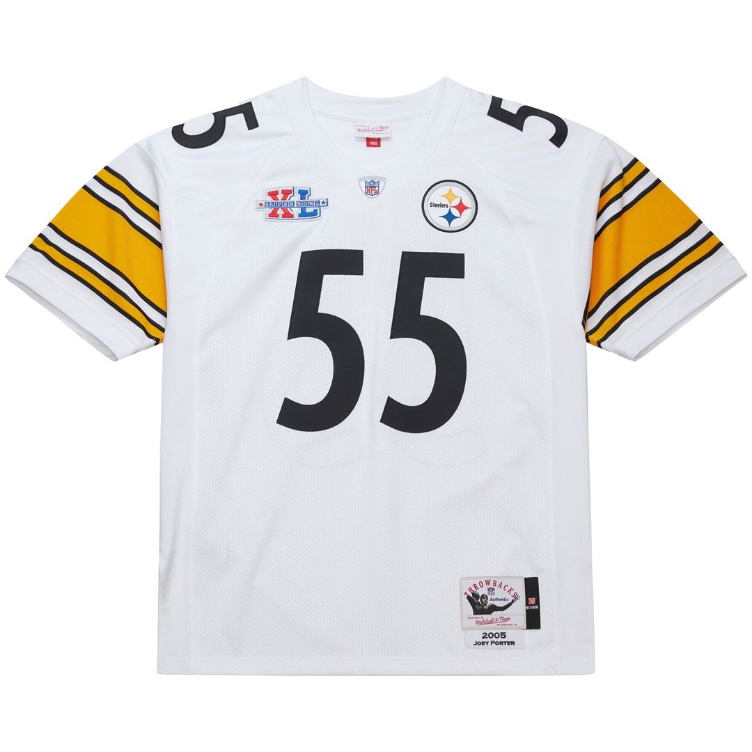 Joey Porter Pittsburgh Steelers 2005 Authentic Throwback Retired Player Jersey - White