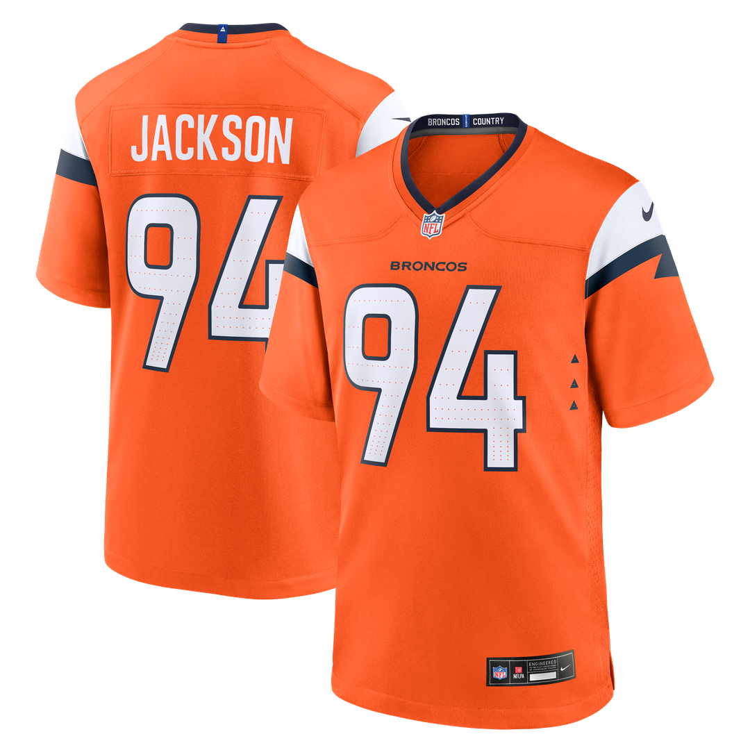Jackson Denver Broncos Team Game Jersey - Orange
