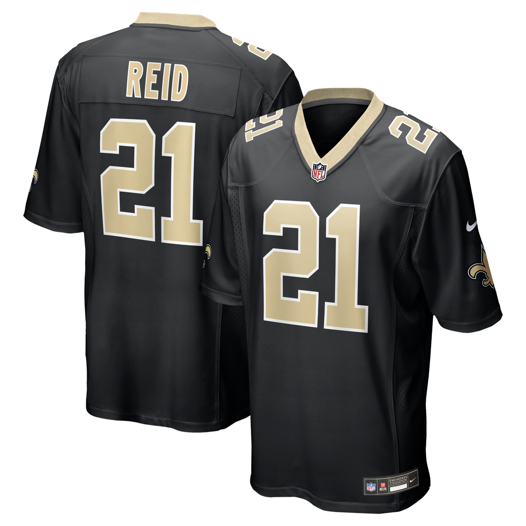 Justin Reid New Orleans Saints Team Game Jersey - Black