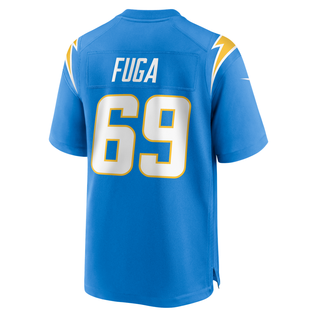Josh Fuga Los Angeles Chargers Team Game Jersey - Powder Blue