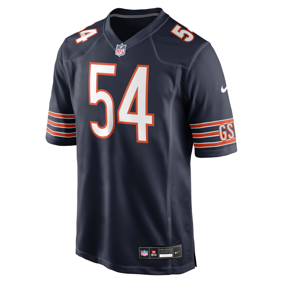 Brian Urlacher Chicago Bears Game Retired Player Jersey - Navy