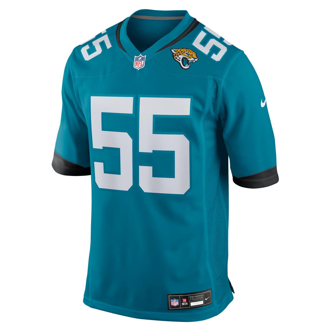 Chuma Edoga Jacksonville Jaguars Team Game Jersey - Teal