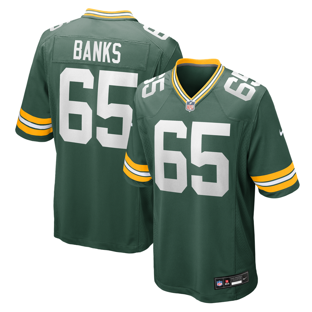 Aaron Banks Green Bay Packers Team Game Jersey - Green